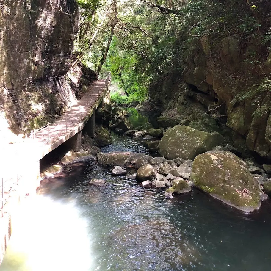 鮎屋の滝の川