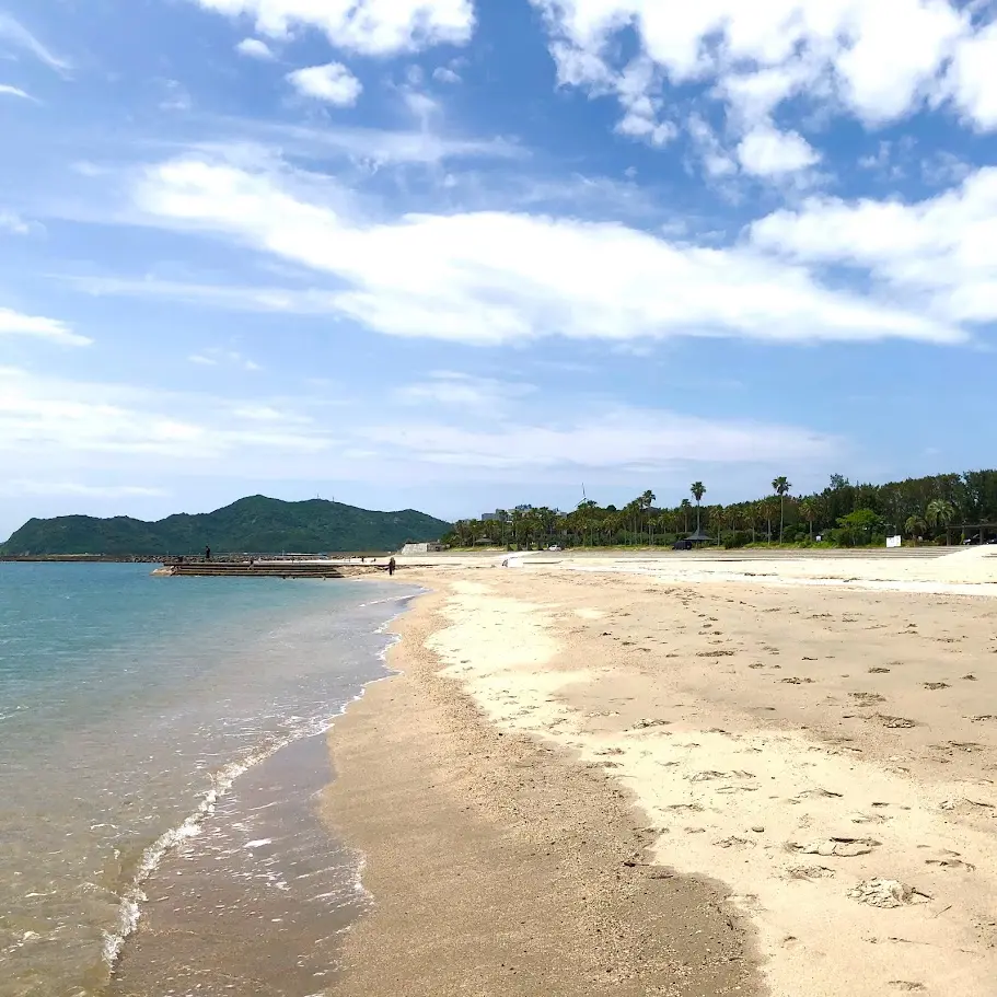 阿万海岸海水浴場の砂浜