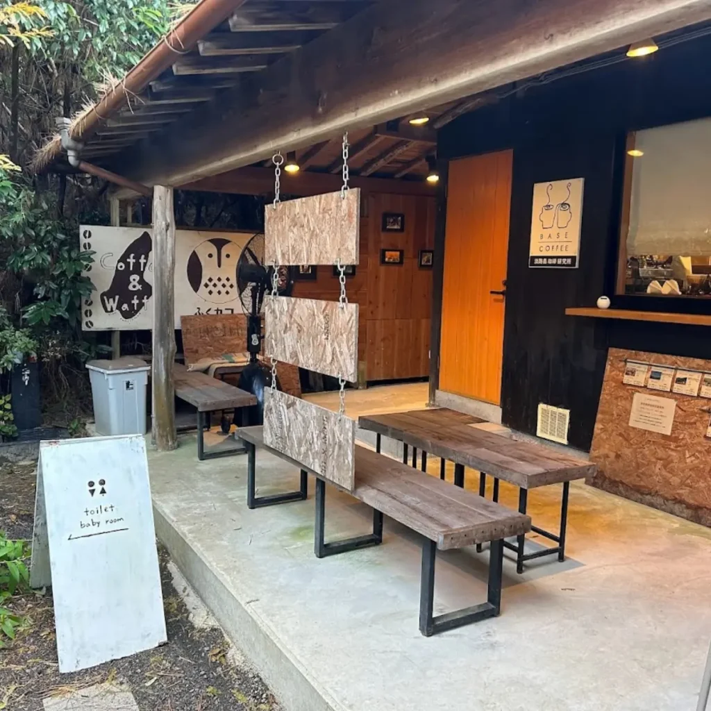 ふくカフェのテラス席
