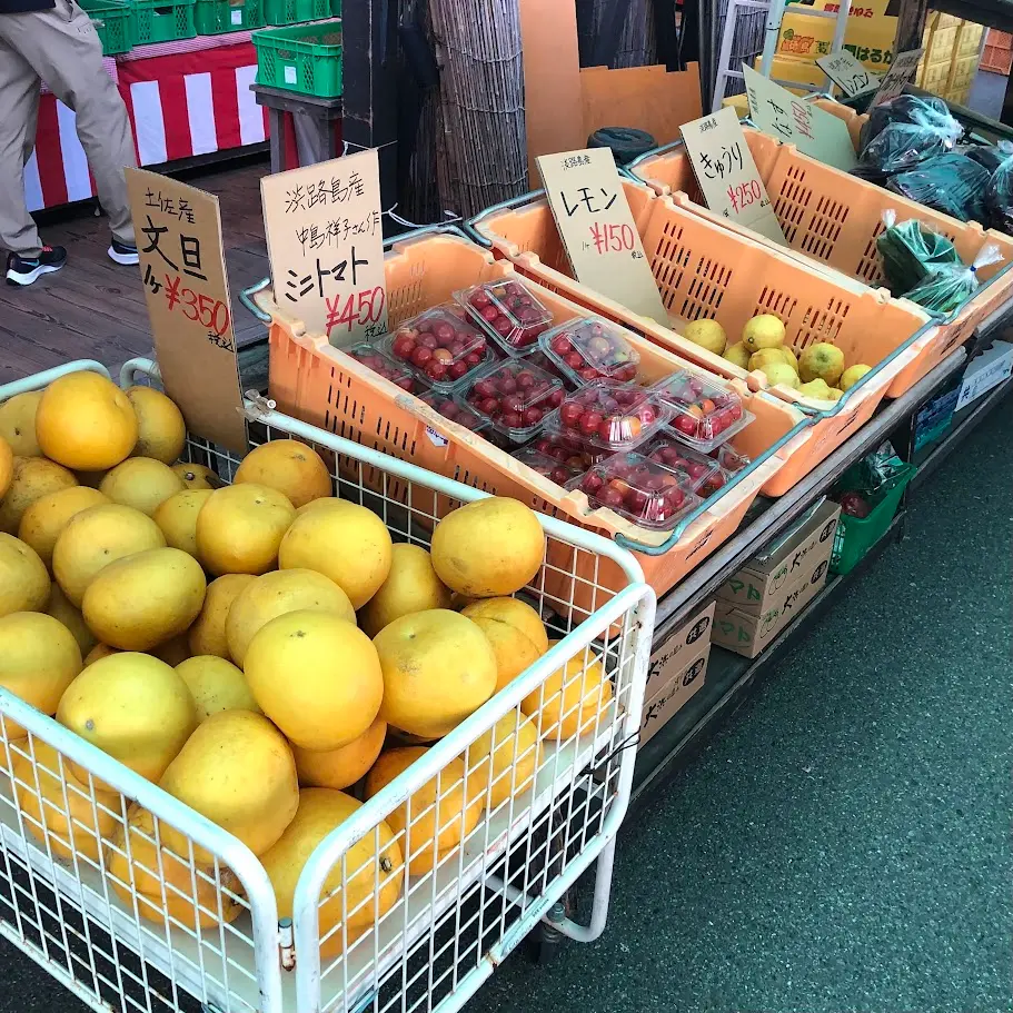 道の駅東浦ターミナルパークの果物や野菜