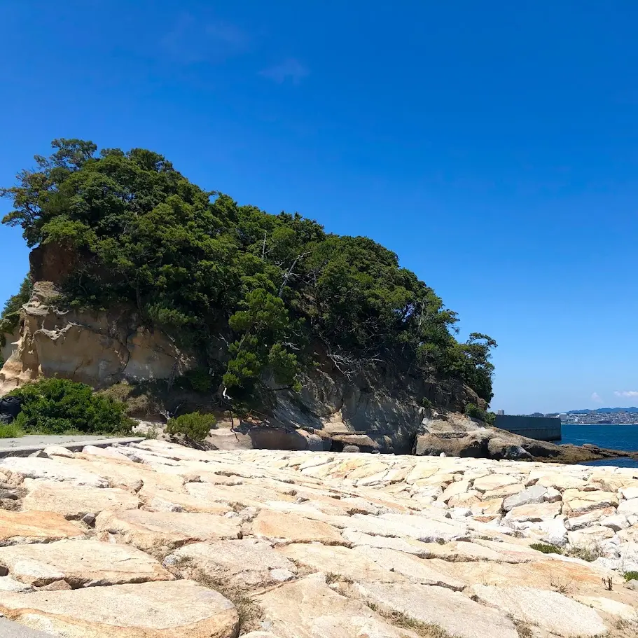 岩屋海水浴場からの景色