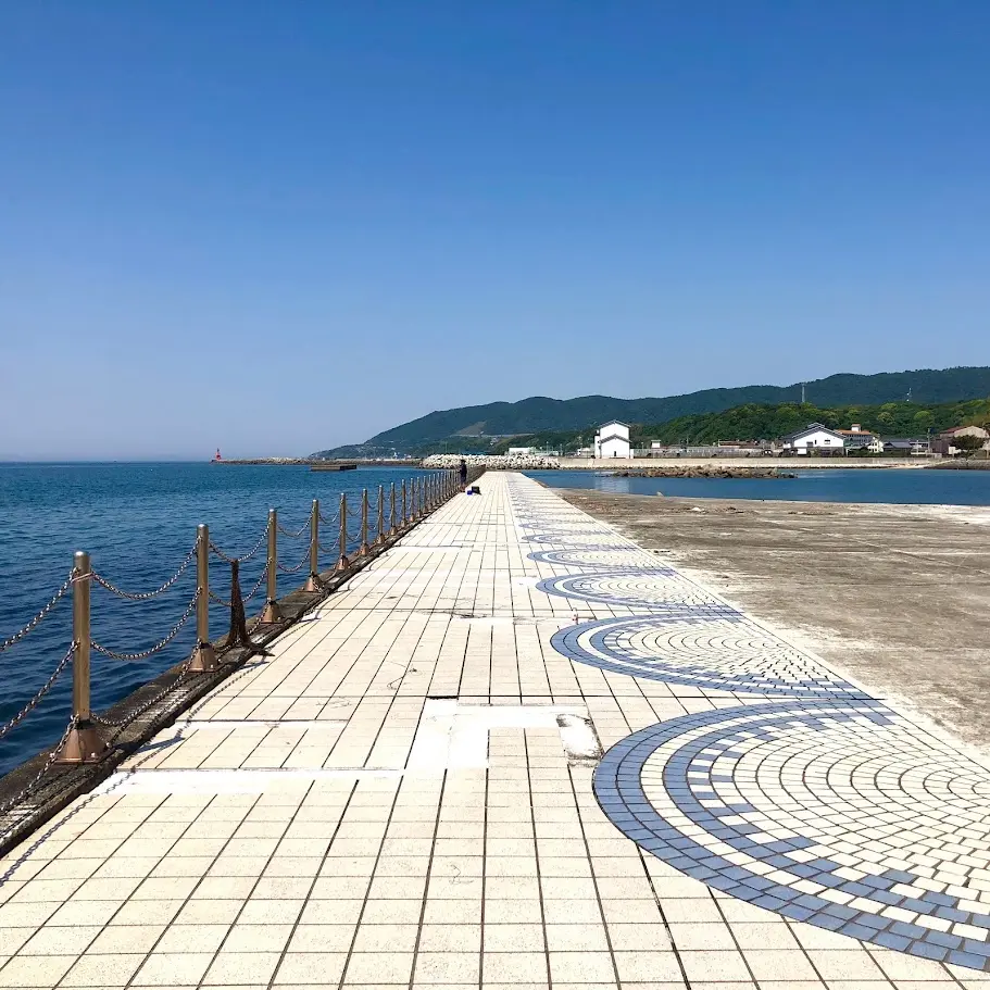 多賀の浜海水浴場の人口ビーチ